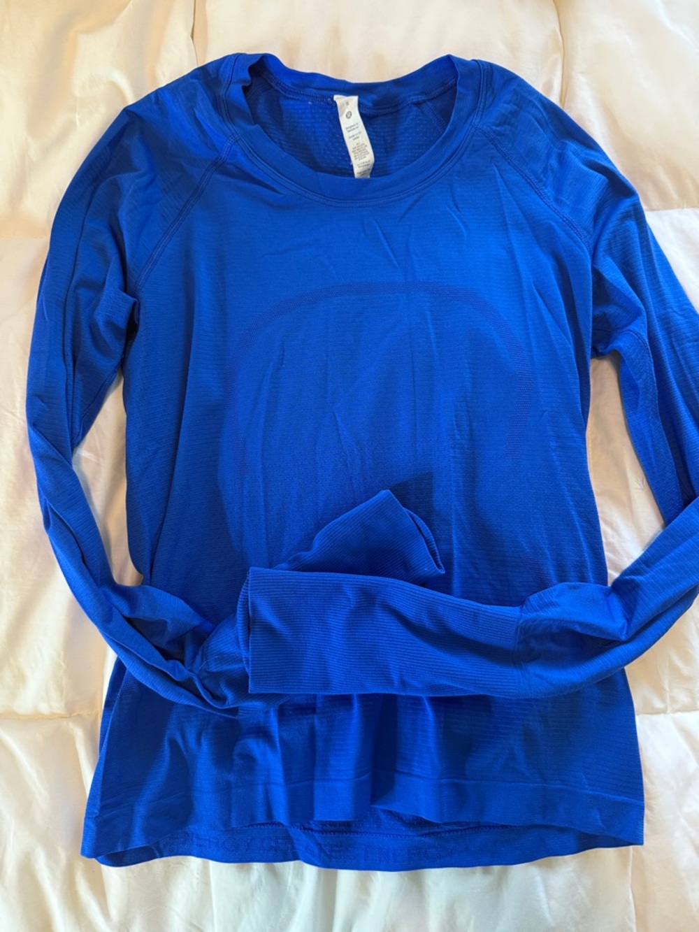lululemon athletica Royal Blue Ling Sleeve Swiftly Tech